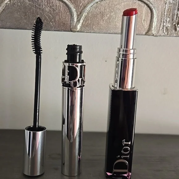Dior Makeup Bundle Nomad Red Lipstick Mascara Black - Picture 6 of 6